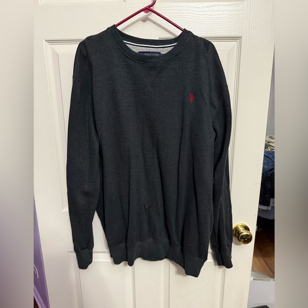 U.S. Polo Assn. Dark Gray Crewneck Sweater